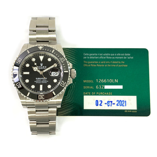 Rolex Submariner Date 41mm Black Dial 126610LN