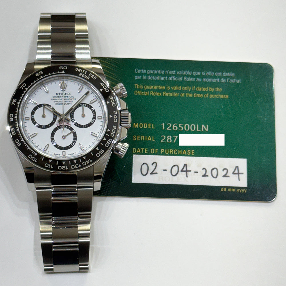 Rolex Daytona White Dial 126500LN (2024)