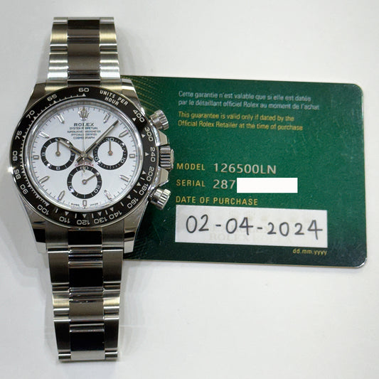 Rolex Daytona White Dial 126500LN (2024)