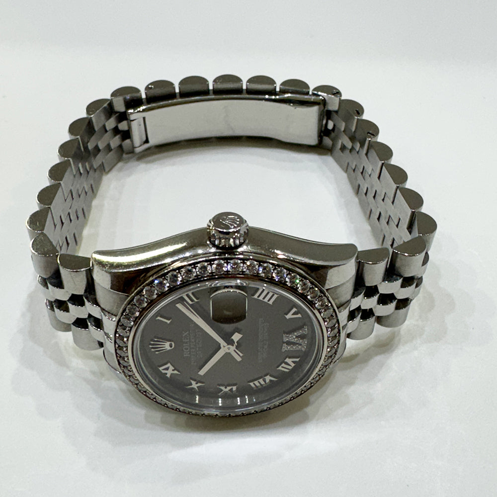 Rolex Datejust 31mm Dark Grey "VI" Diamond Dial 178384 (2015)