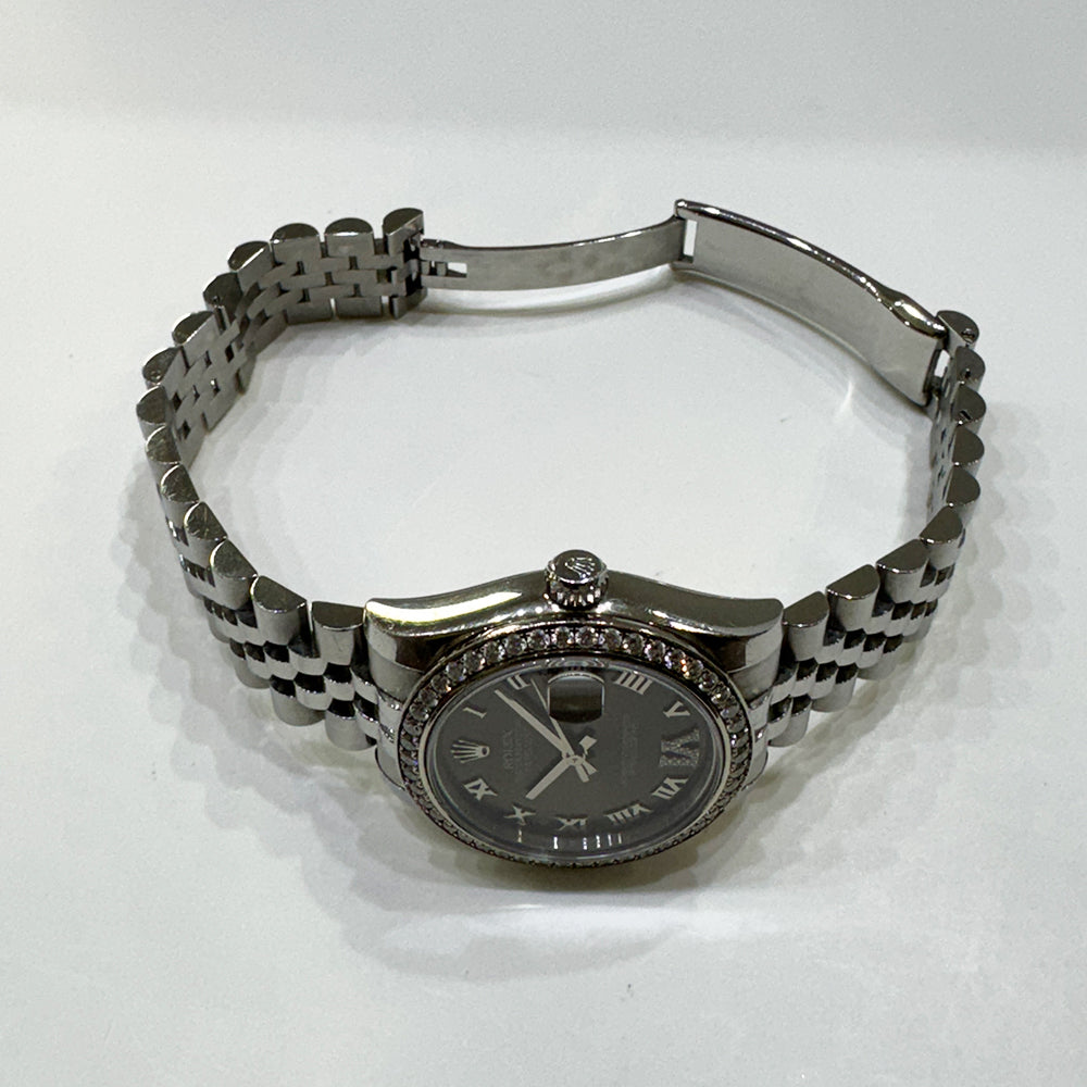 Rolex Datejust 31mm Dark Grey "VI" Diamond Dial 178384 (2015)