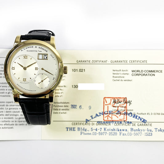 Lange 1 38.5 Yellow Gold Manual Winding 101.021 (2002)