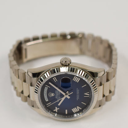 Rolex Day-Date 36mm Blue Ombre Roman Dial 128239 (2024)