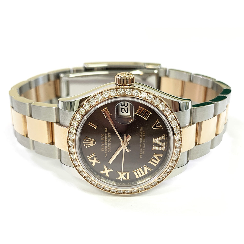 Rolex Datejust 31mm Chocolate "VI" Diamond Dial 278381RBR