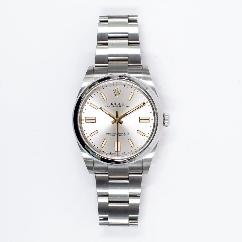 Rolex Oyster Perpetual 41mm Silver Dial 124300 (2021)