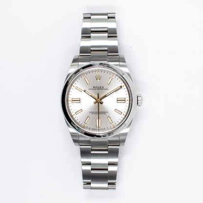 Rolex Oyster Perpetual 41mm Silver Dial 124300 (2021)