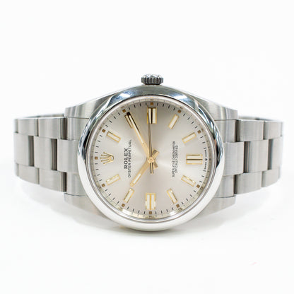 Rolex Oyster Perpetual 41mm Silver Dial 124300 (2021)