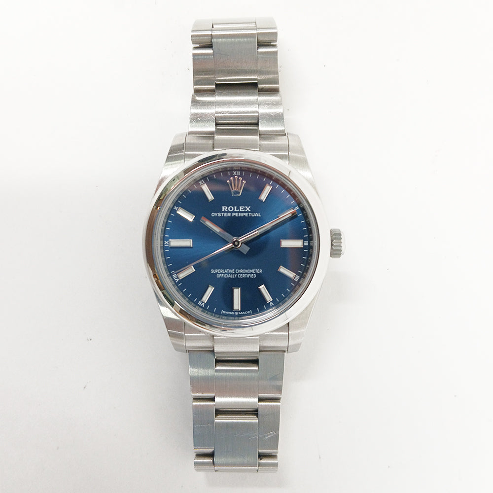 Rolex Oyster Perpetual 34mm Blue Dial 124200 (2021)