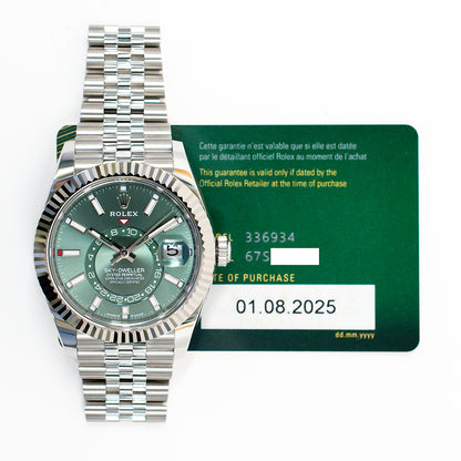 Rolex Sky-Dweller Mint Green Dial 336934 (2025)
