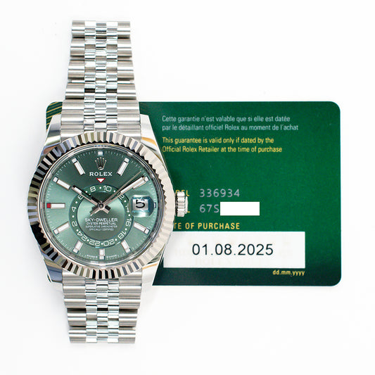 Rolex Sky-Dweller Mint Green Dial 336934 (2025)