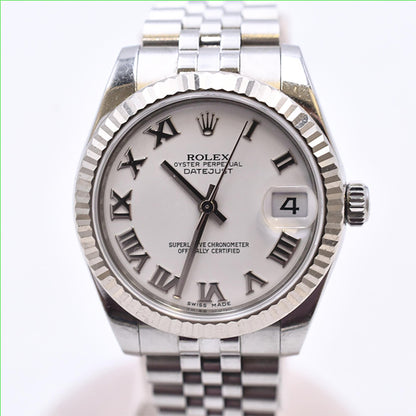 Rolex Datejust 36mm White Roman Dial 178274 (2018)