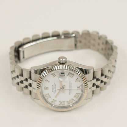 Rolex Datejust 36mm White Roman Dial 178274 (2018)