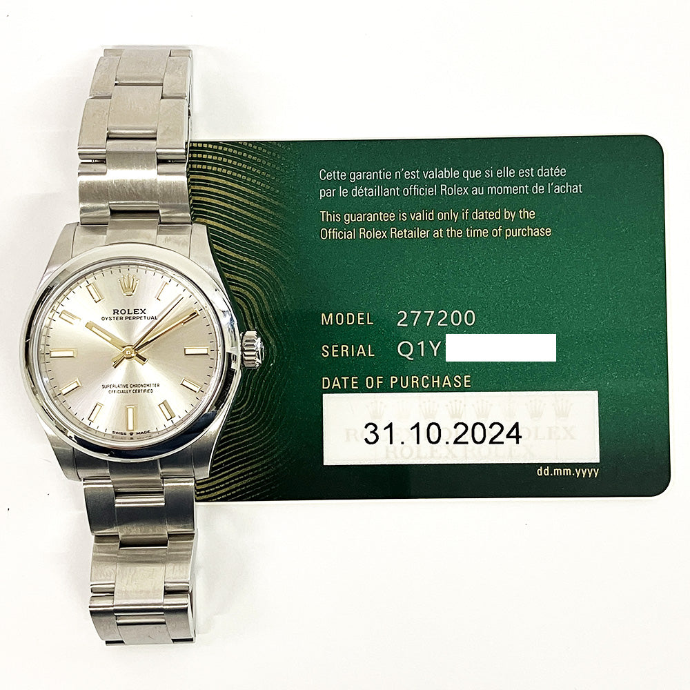 Rolex Oyster Perpetual 31mm Silver Dial 277200