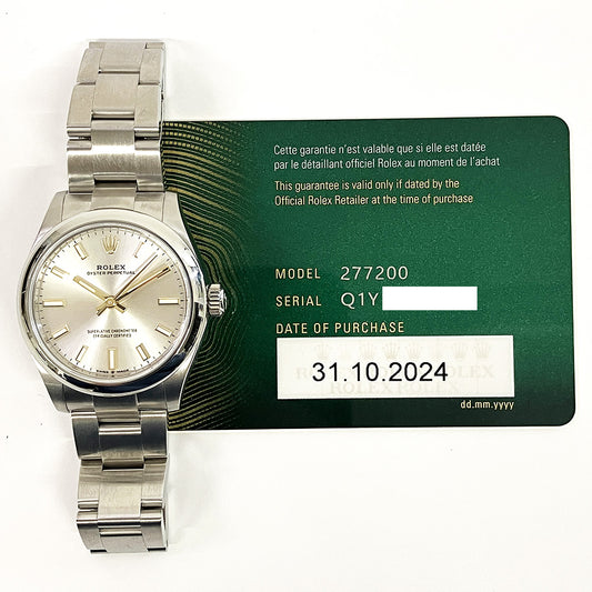 Rolex Oyster Perpetual 31mm Silver Dial 277200