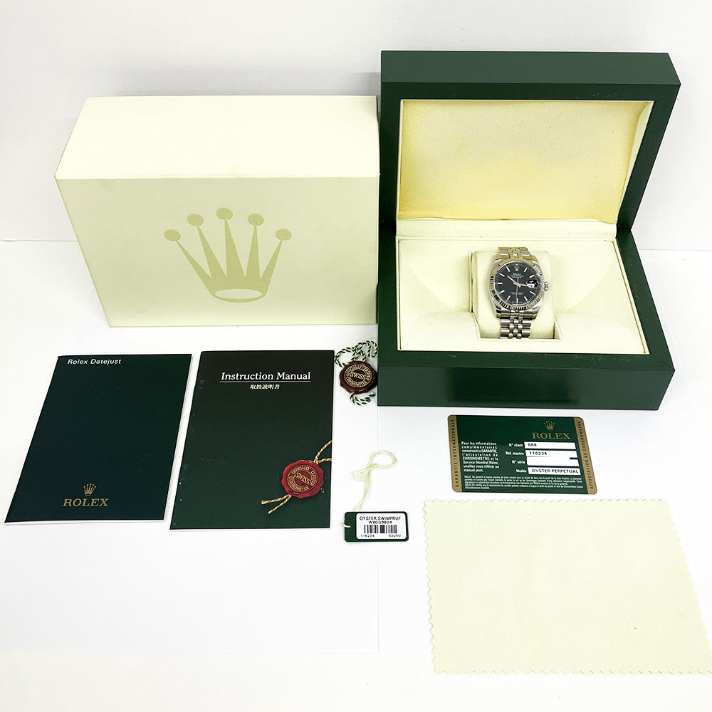 Rolex Datejust 36mm Black Dial 116234