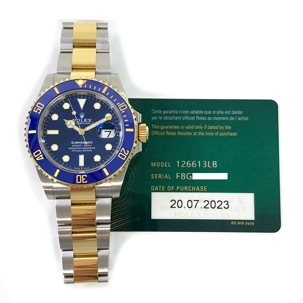 Rolex Submariner Date 41mm Blue Dial 126613LB