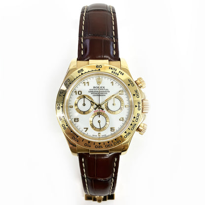 Rolex Daytona White Arabic Dial 116518