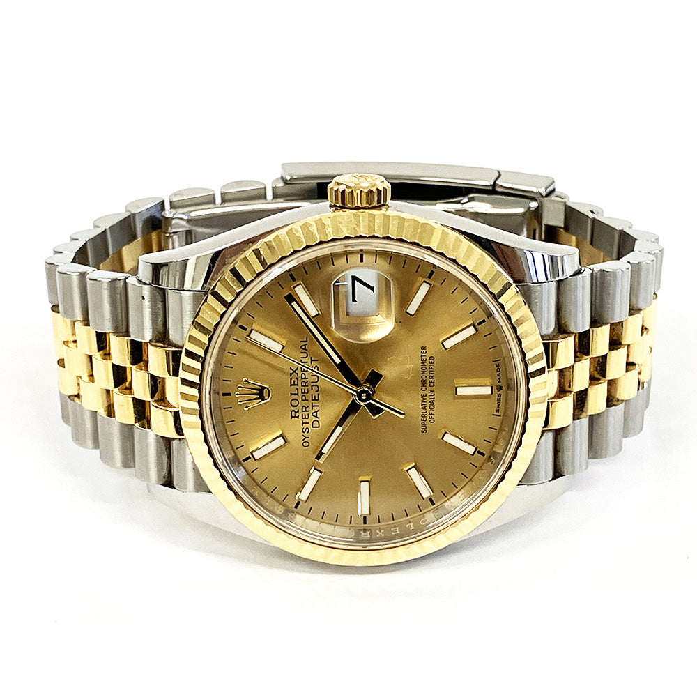 Rolex Datejust 36mm Champagne Dial 126233