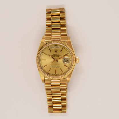 Rolex Day-Date 36mm Champagne Dial 18038 (1978)