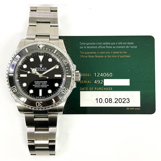 Rolex Submariner Black Dial 124060