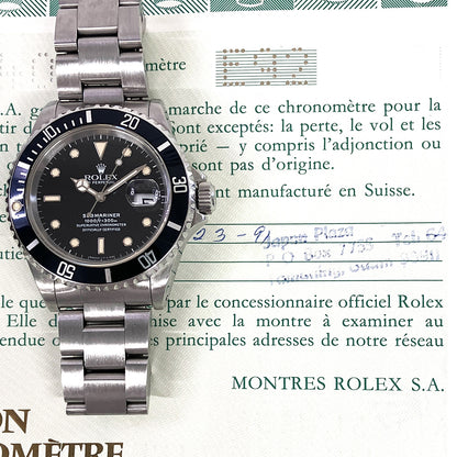 Rolex Submariner Date Black Dial 16610