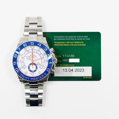Rolex Yacht-Master II Steel White Dial 116680 (2023)