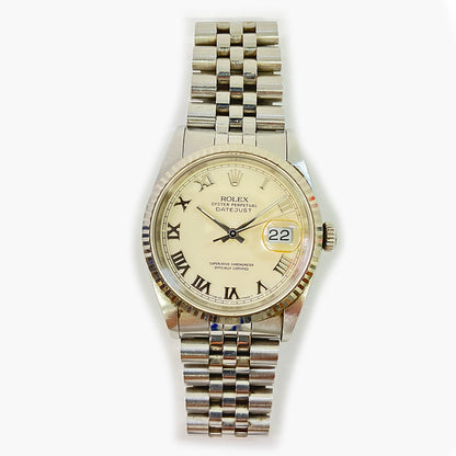 Rolex Datejust 36mm White Roman Dial 16234