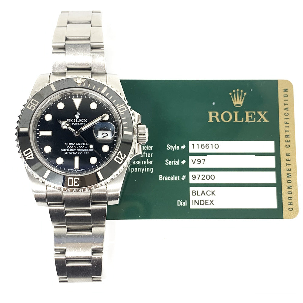 Rolex Submariner Date Black Dial 116610LN