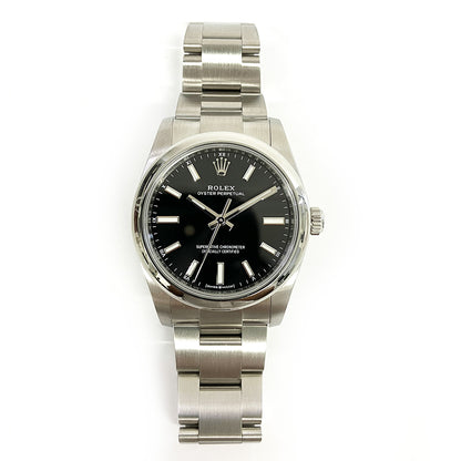 Rolex Oyster Perpetual 34mm Black Dial 124200