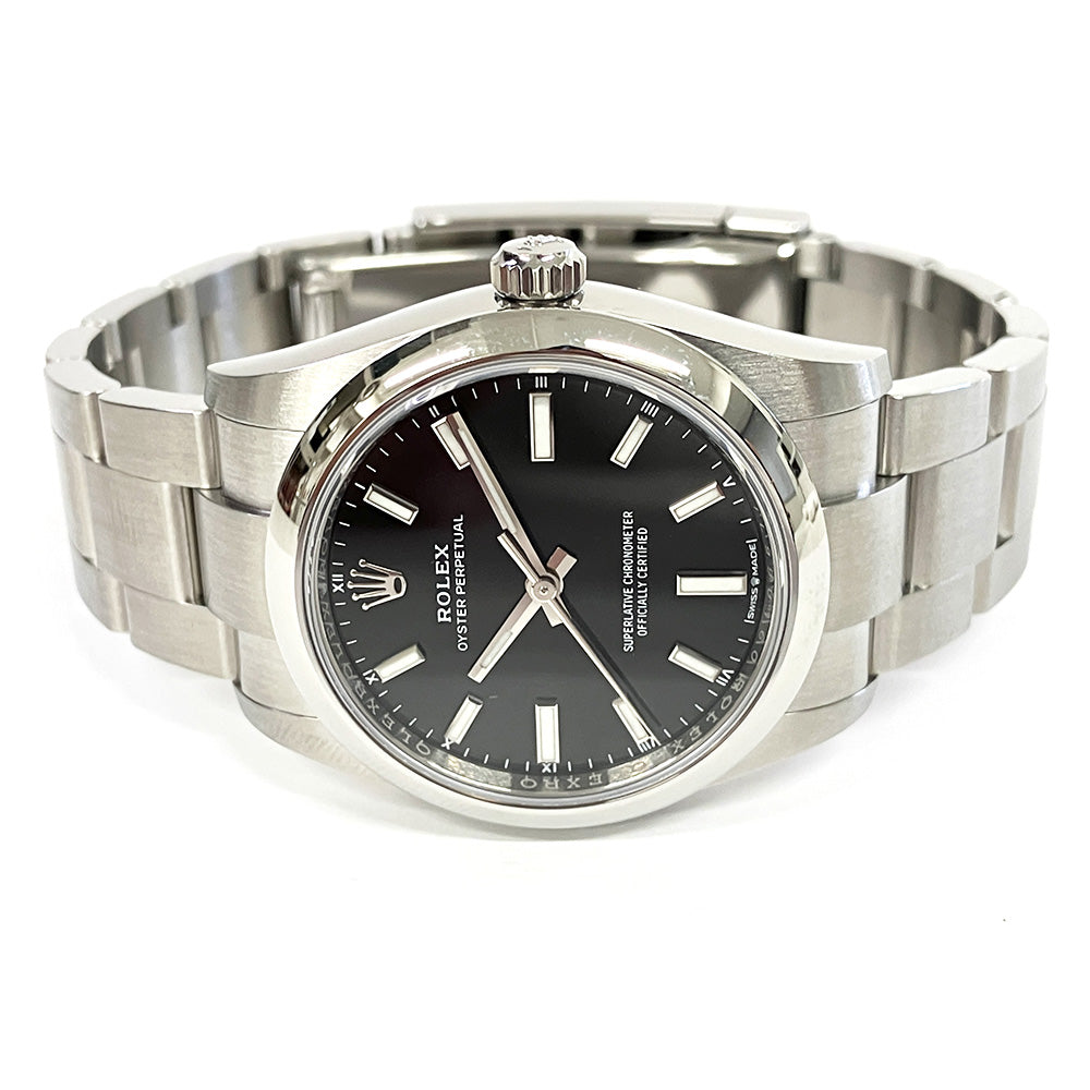 Rolex Oyster Perpetual 34mm Black Dial 124200