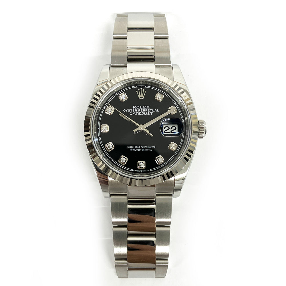 Rolex Datejust 36mm Black Diamond Dial 126234