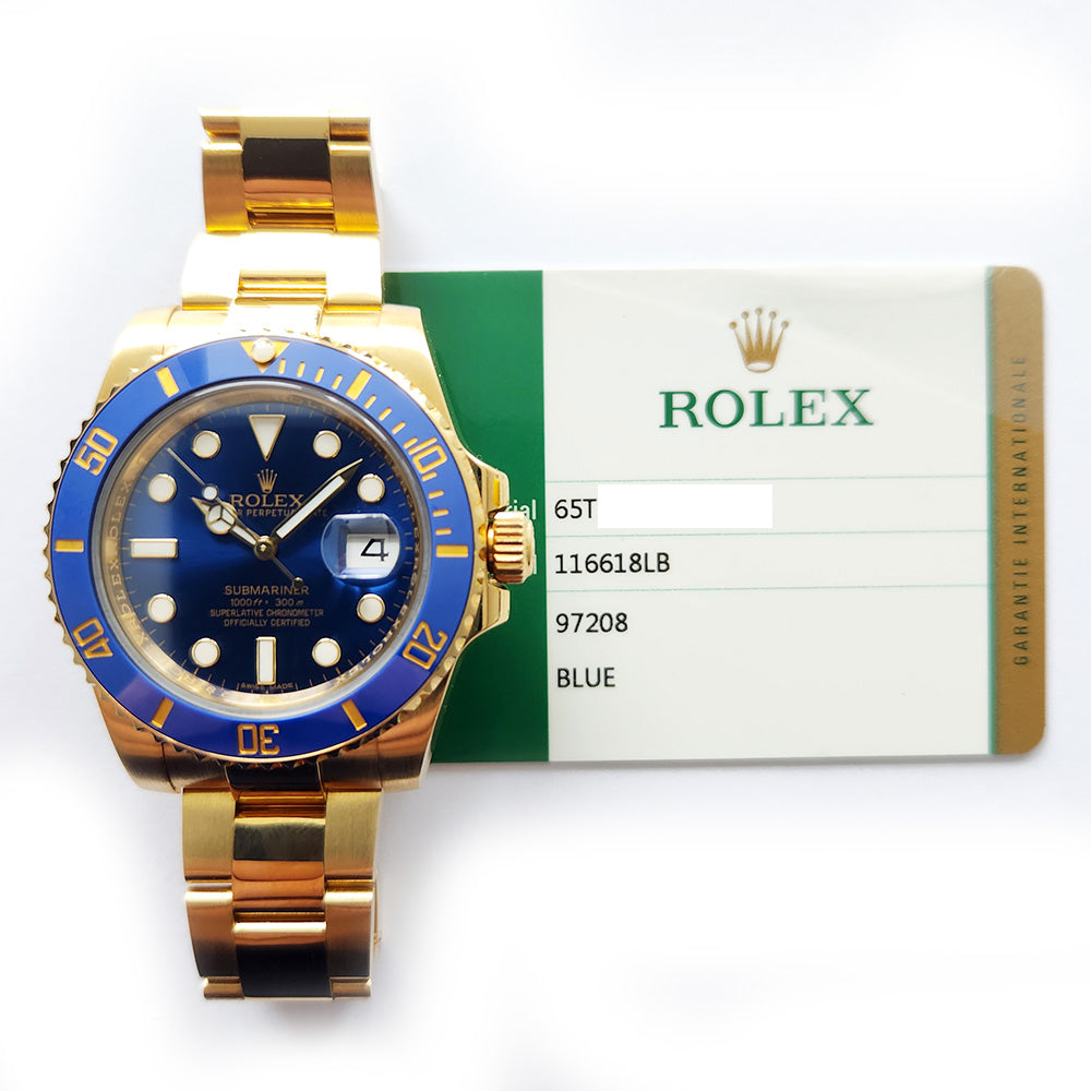 Rolex Submariner Date Blue Dial 116618LB