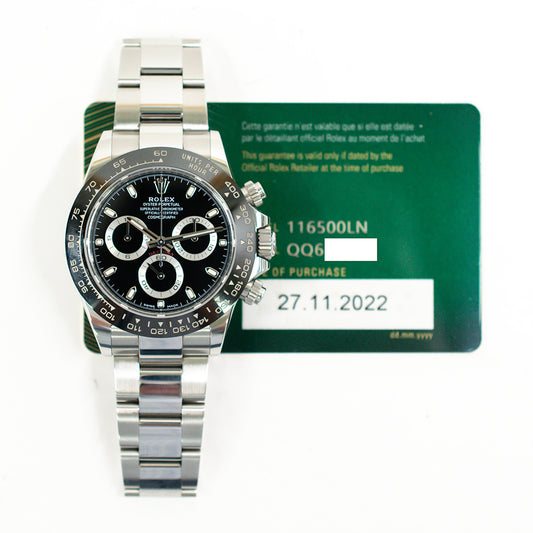 Rolex Daytona Black Dial 116500LN (2022)