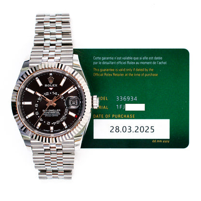Rolex Sky-Dweller Black Dial 336934 (2025)