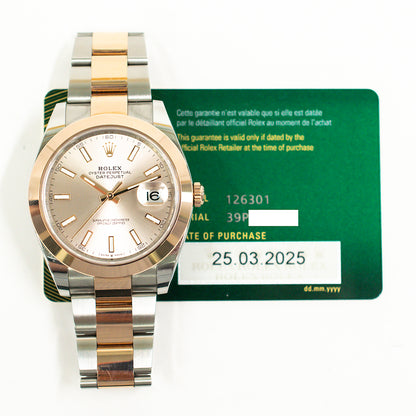 Rolex Datejust 41mm Sundust Dial 126301 (2025)