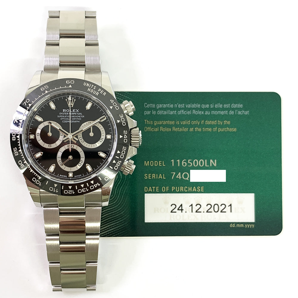 Rolex Daytona Ceramic Bezel Black Dial 116500LN