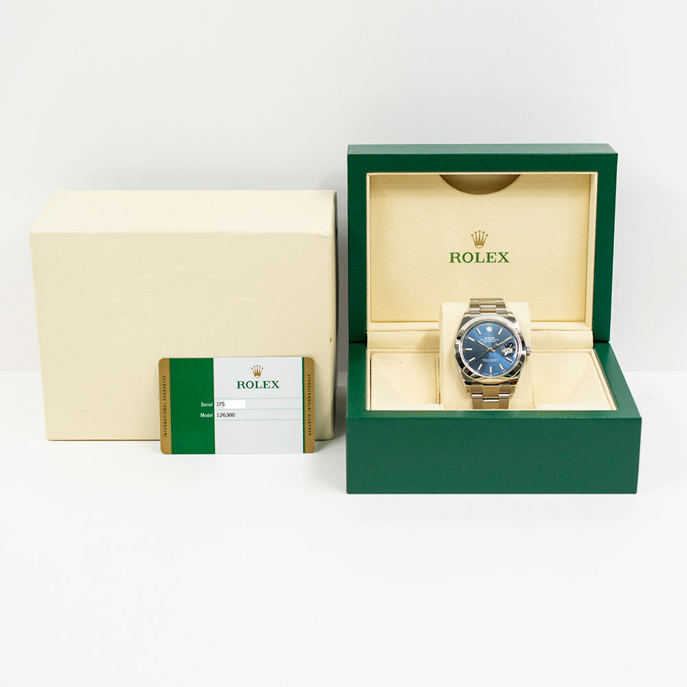 Rolex Datejust 41mm Blue Dial 126300 (2019)