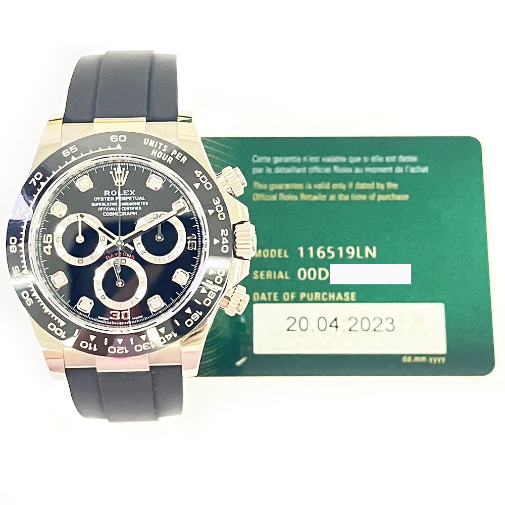 Rolex Daytona Black Diamond Dial 116519LNG