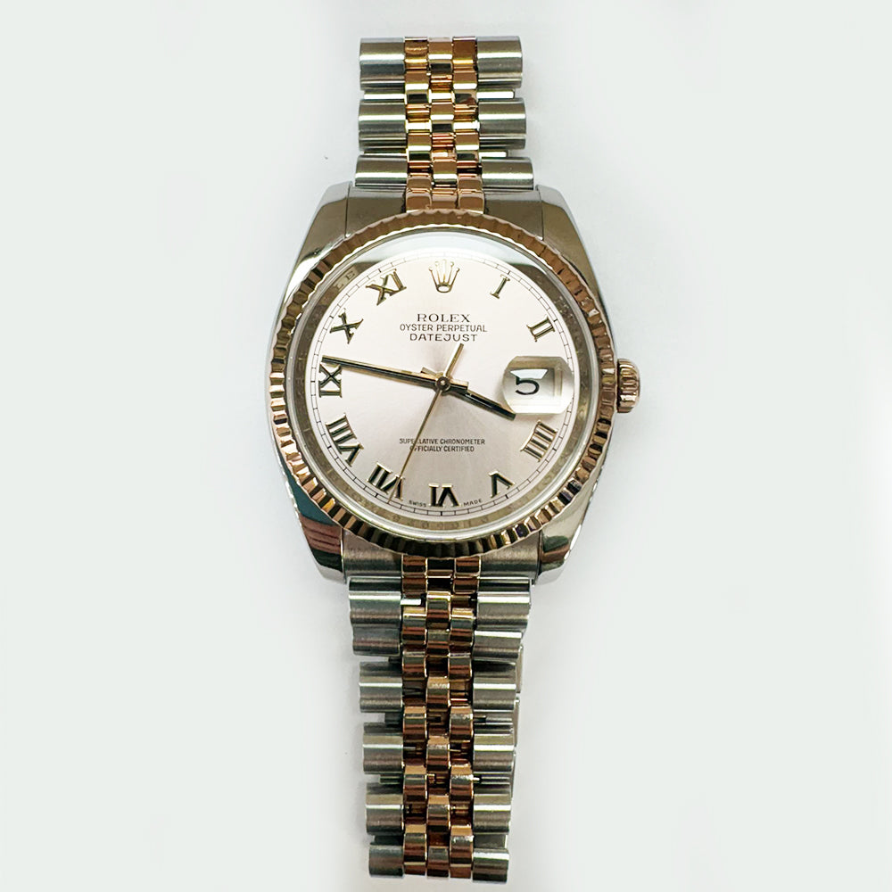 Rolex Datejust 36mm Pink Roman Dial 116231 (2005)