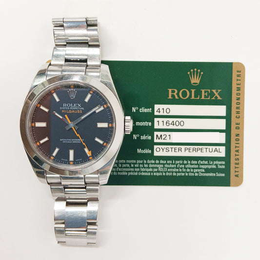 Rolex Milgauss Black Dial 116400GV (2009)