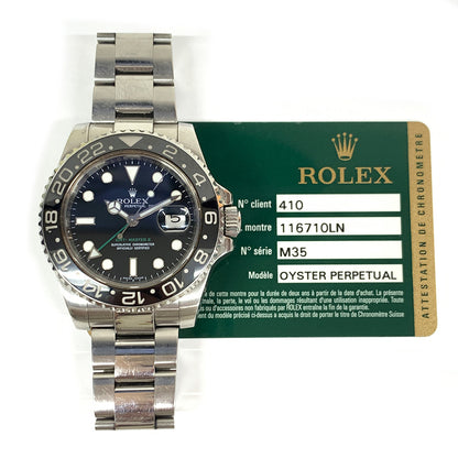 Rolex GMT-Master II Black Dial 116710LN