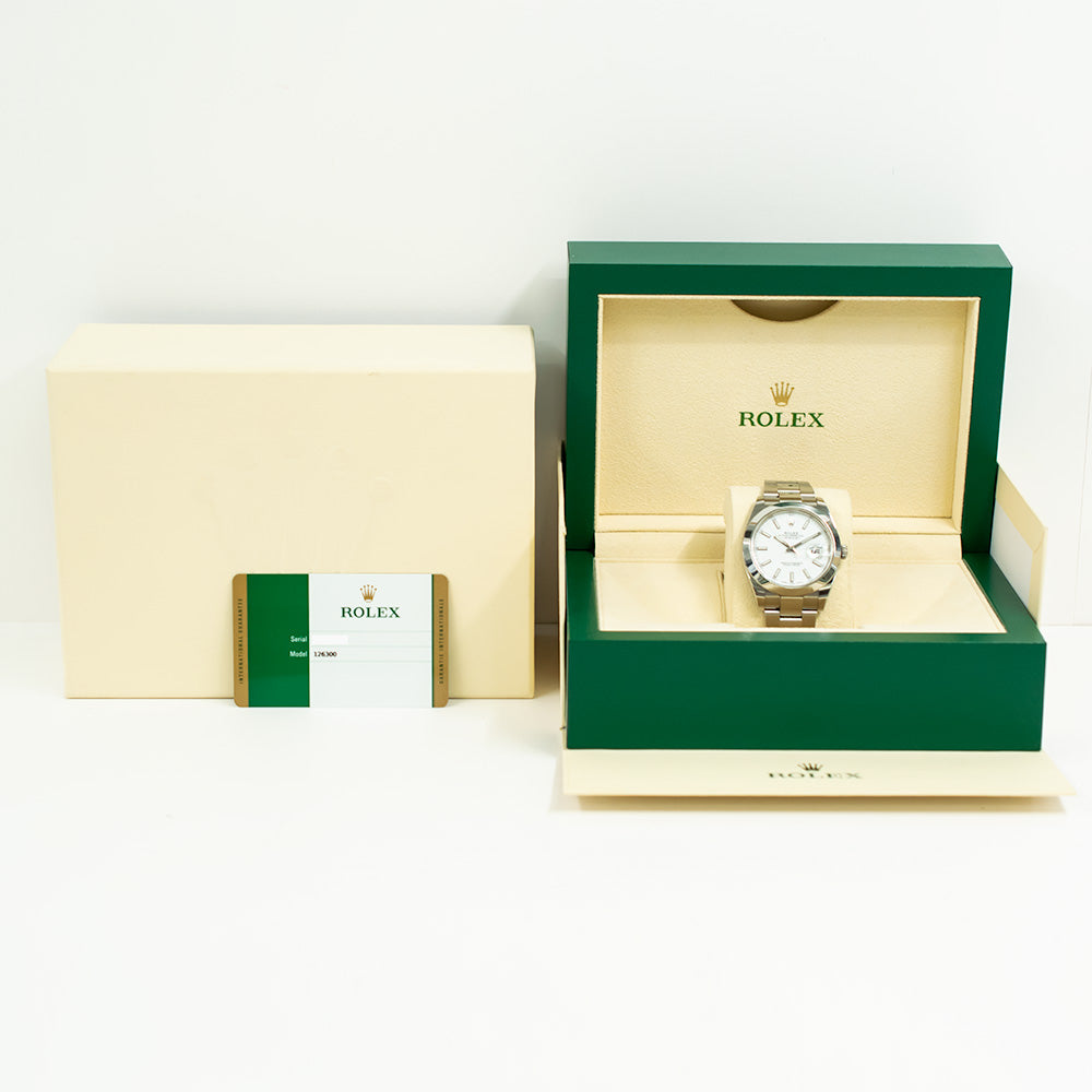 Rolex Datejust 41mm White Dial 126300 (2018)
