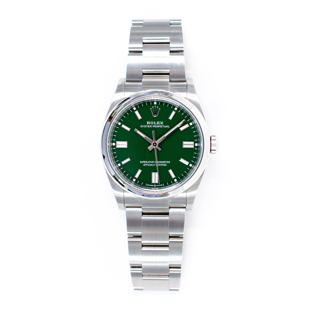 Rolex Oyster Perpetual 36mm Green Dial 126000 (2024)