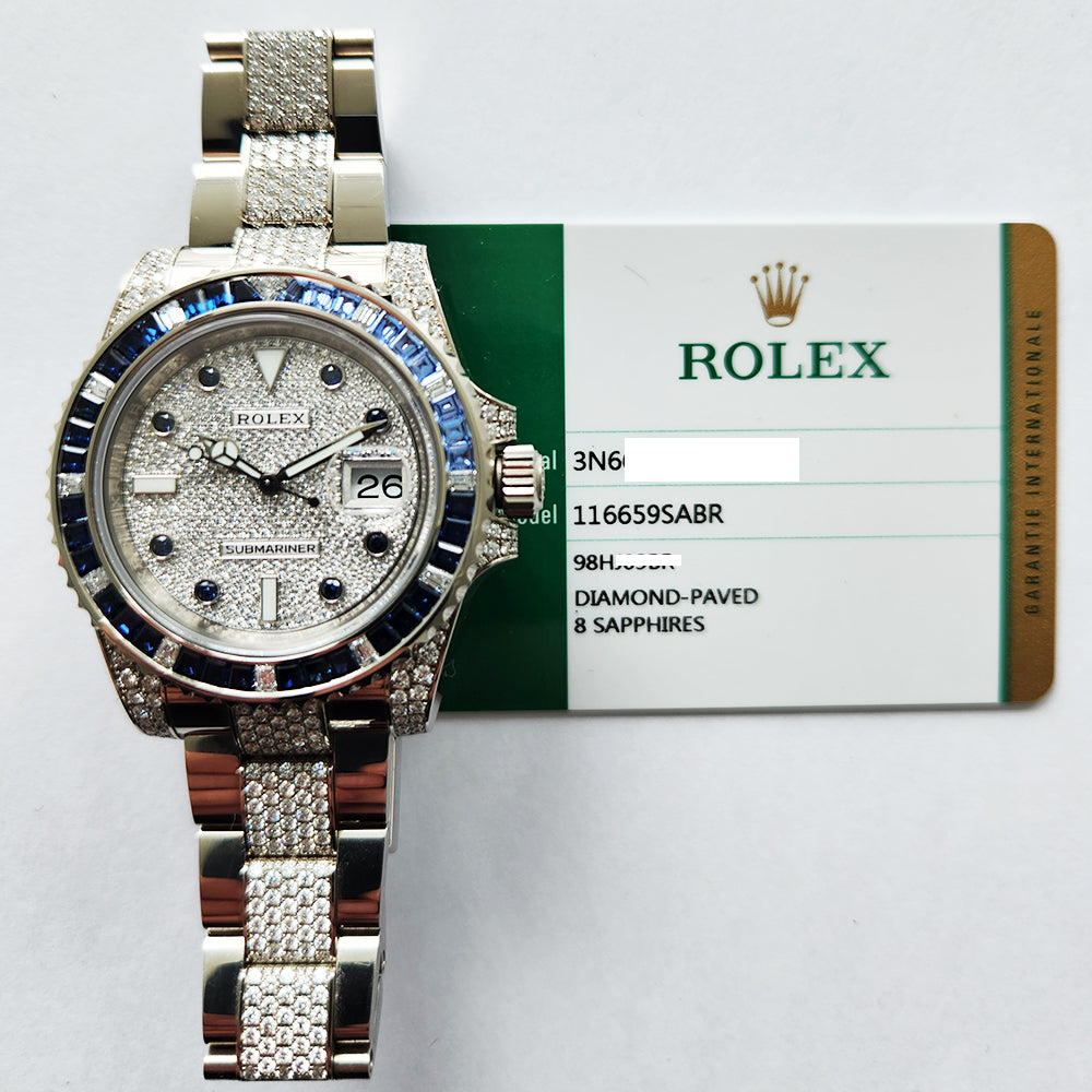 Rolex Submariner 40mm Pave Diamond Dial 116659SABR (2019)