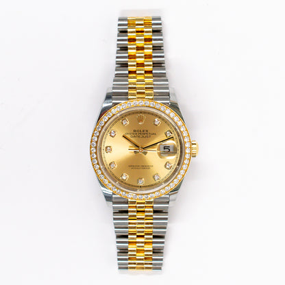 Rolex Datejust 36mm Champagne Diamond Dial 126283RBR (2024)