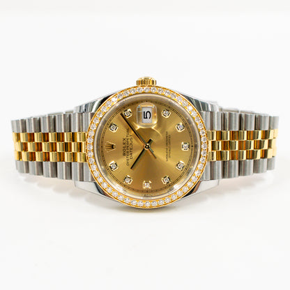 Rolex Datejust 36mm Champagne Diamond Dial 126283RBR (2024)