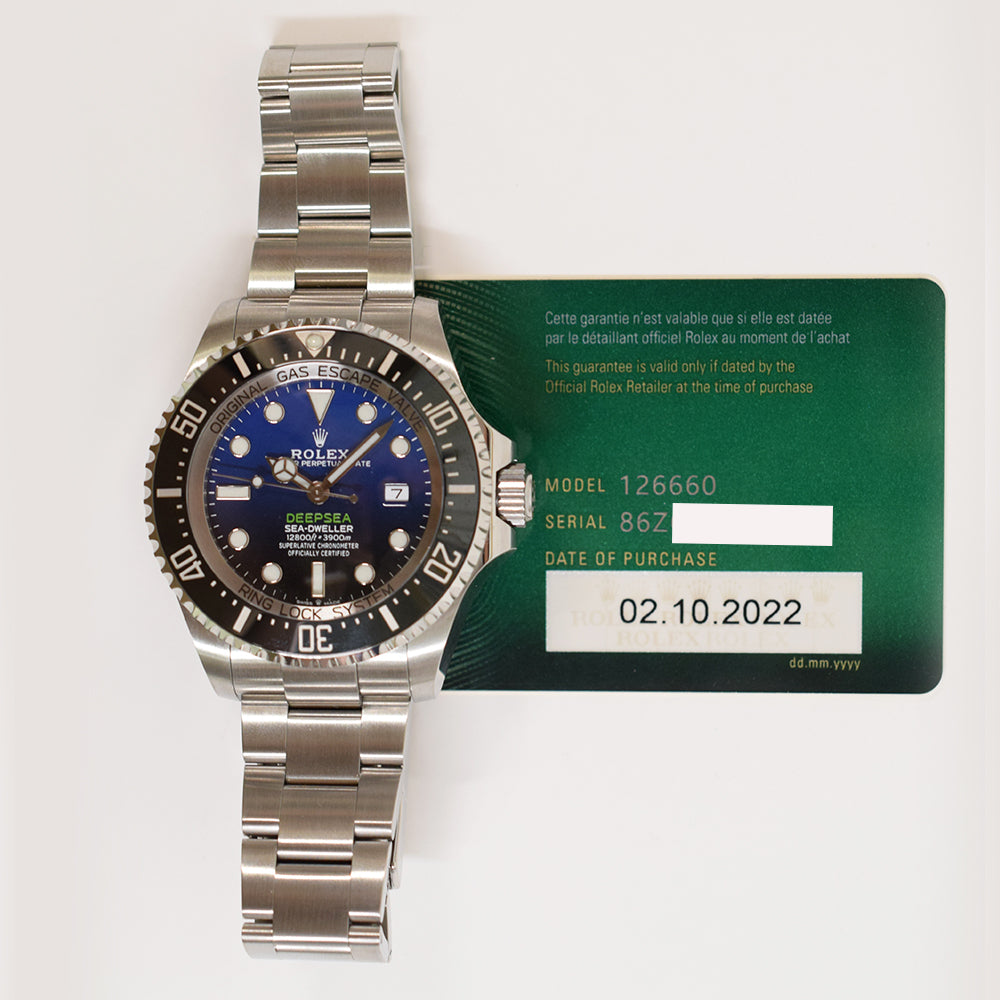 Rolex Deepsea 44mm D-Blue Dial 126660 (2022)