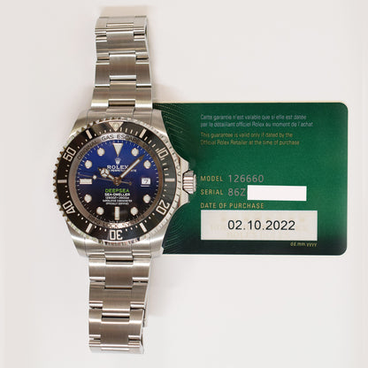 Rolex Deepsea 44mm D-Blue Dial 126660 (2022)