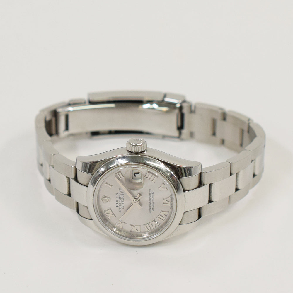 Rolex Datejust 26mm Silver Roman Dial 179160 (2014)