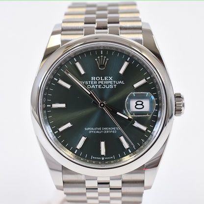 Rolex Datejust 36mm Mint Green Dial 126200 (2025)